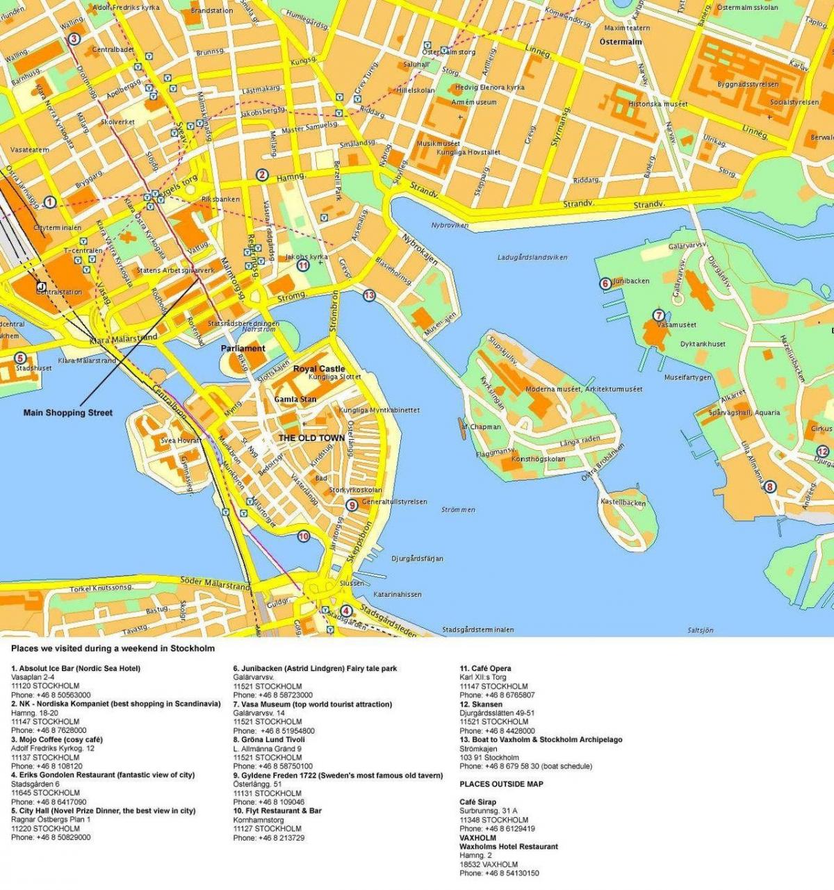 zemljevid Stockholmu cruise terminal