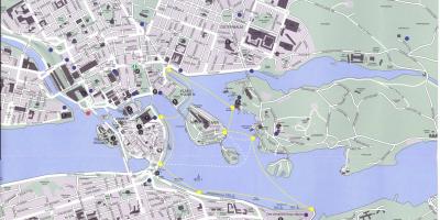 Zemljevid Stockholmu center