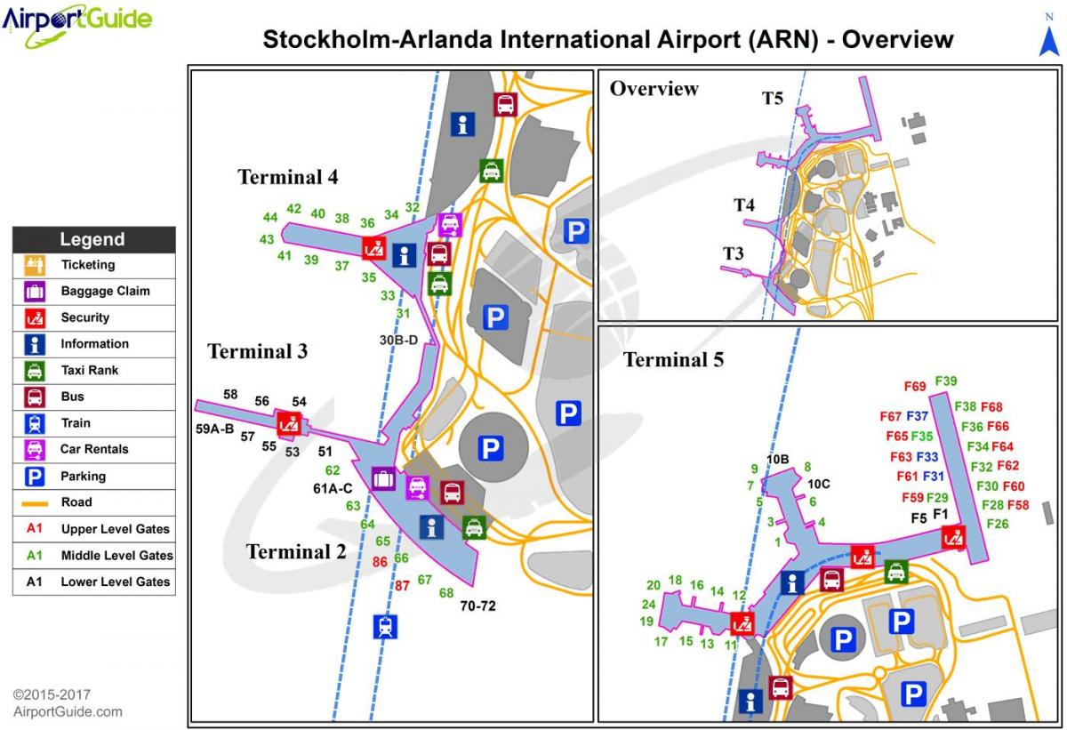 Stockholmskem letališču arlanda zemljevid