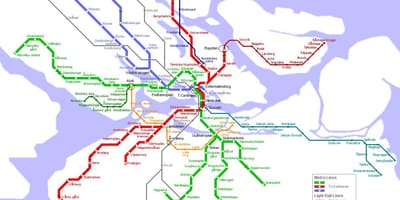 Zemljevid podzemne železnice Stockholmu na Švedskem