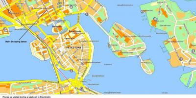 Zemljevid Stockholmu cruise terminal