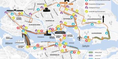 Zemljevid Stockholmu maraton