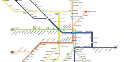 Zemljevid Stockholmu metro umetnosti