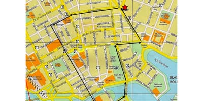 Sprehod Stockholmu zemljevid