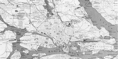 Zemljevid Stockholmu staro mesto